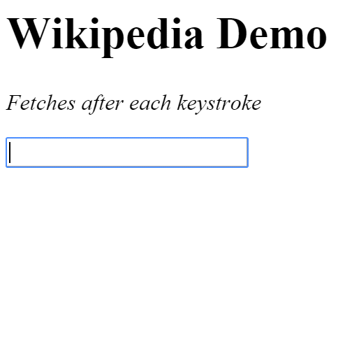 Wikipedia search app (v.1)