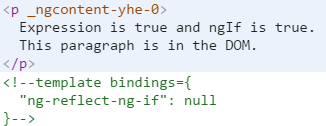 ngIf=false element not in DOM